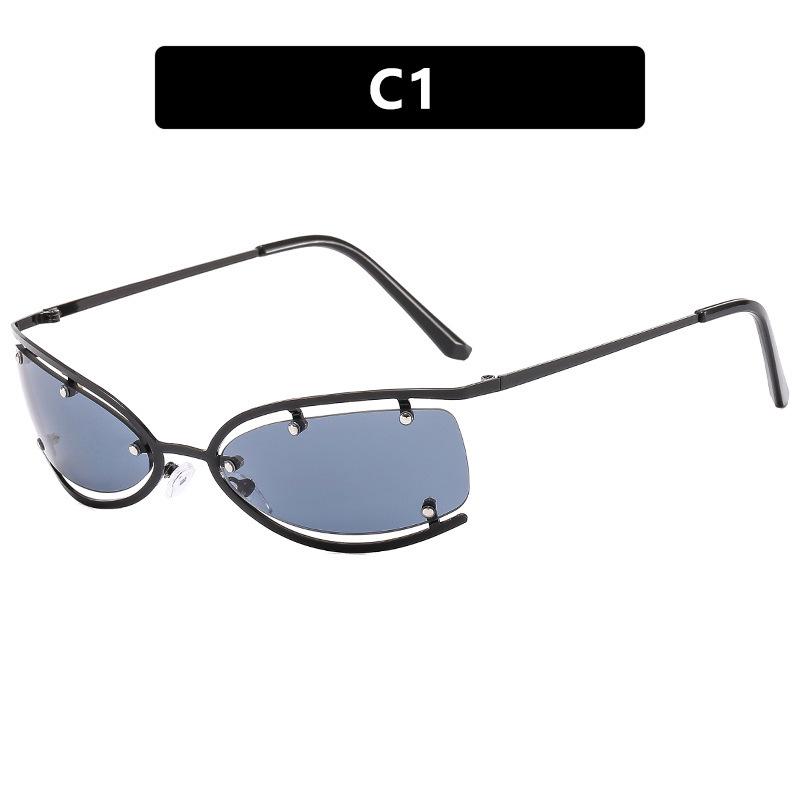 New Exquisite  Sunglasses Luxury Sexy Women Square Rimless Sun Glasses Clear Goggle Outdoor Style Fashion Lady Glasses