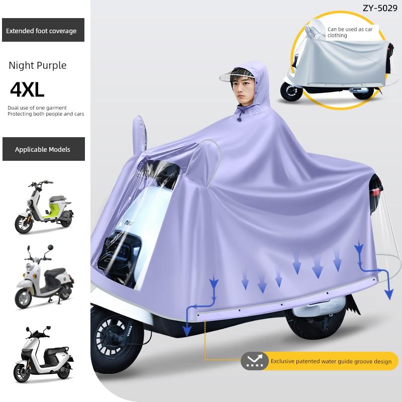 Raincoat for Electric Scooters, Unisex Long Full-Body Rain Poncho, Storm-Proof, 2026 New Model, Motorcycle-Specific Riding Raincoat