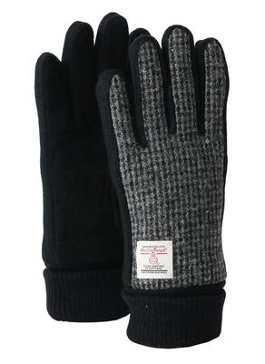 Kallt väder tweedmaterial storlek mörk [HARRIS TWEED] Handskar, handskar, (Gratis ca. 25cm, grå)