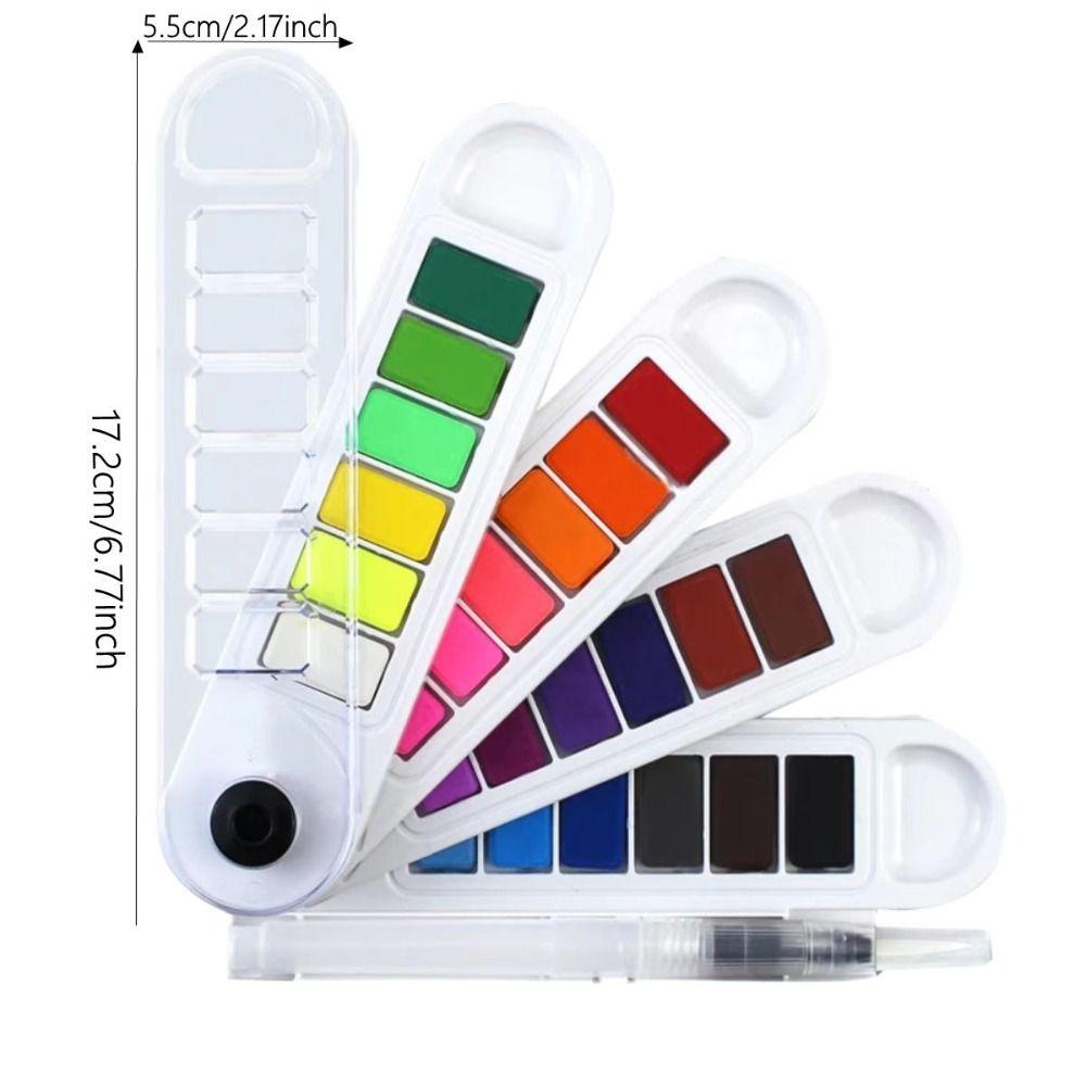 Washable Solid Watercolor Pigment Foldable Portable Travel Watercolor New Watercolor Paint Set