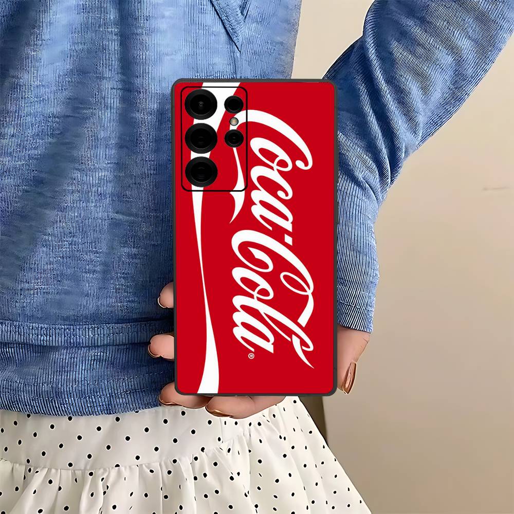 Logo C-Coca C-Cola Fashion Phone Case For Samsung S 24 Fe 25 Ultra Plus 20 Lite 21 30 22 23 24 22 Ultra 5G Fundas