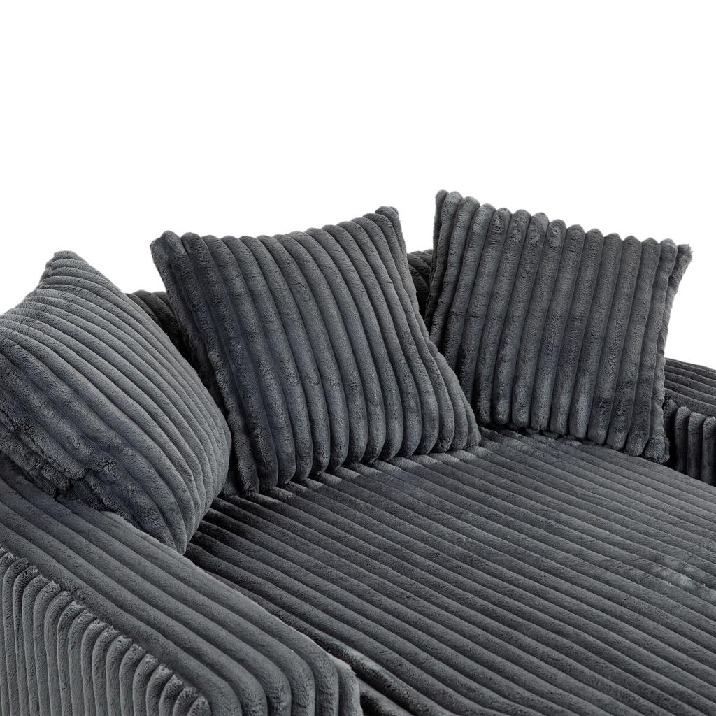 Modern rope sleeper sofa cloud sofa, 3 soft pillows, comfortable single-seat floor sofa