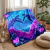 Ocean Love Romance Theme Blanket Lightweight Warm Flannel Blanket Decorative Throw Blanket for Home Decoration