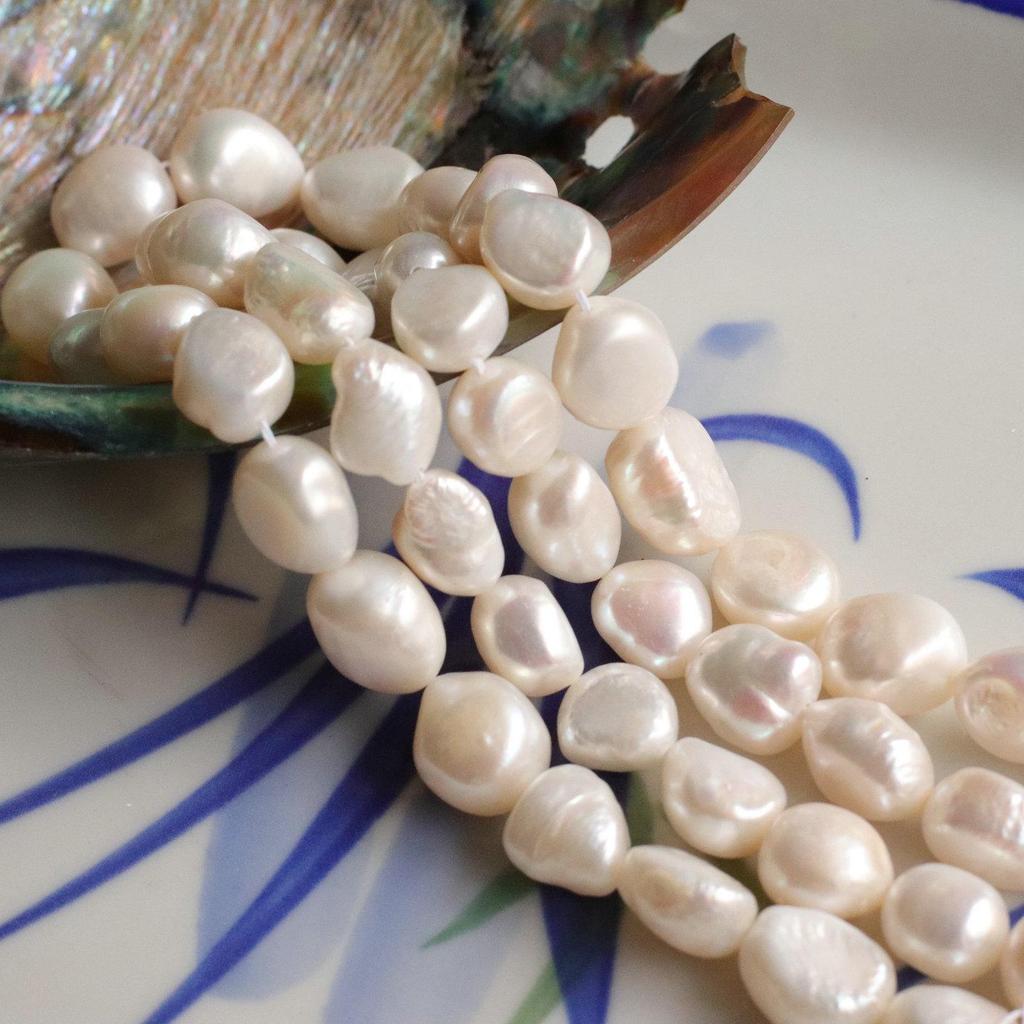 Irregular Baroque Freshwater Pearl Bead Strand for DIY Jewelry
