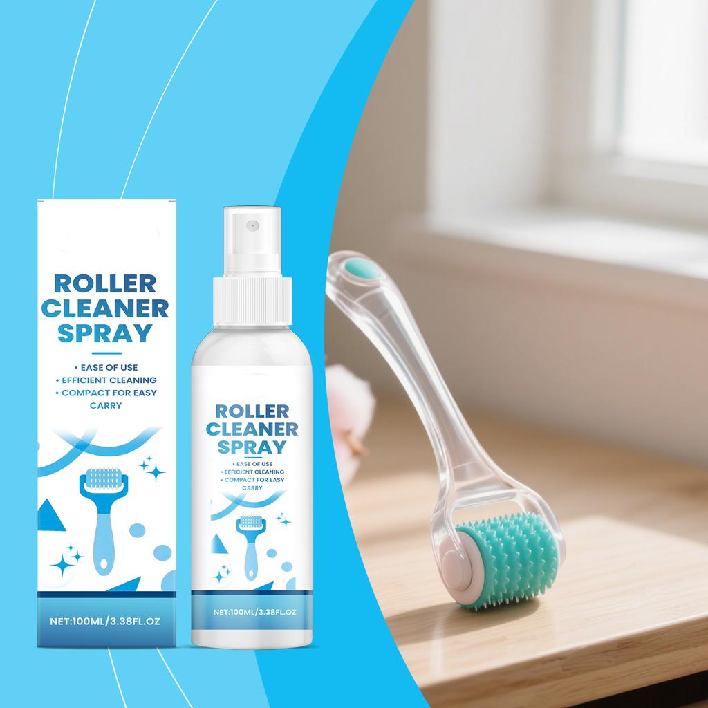 Roller Cleaning Spray: Cleans Roller Stains, Improves Smoothness, Keeps Rollers Clean, And Provides Maintenance And Refurbishment. 100ml