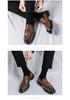 Four Seasons Trendy Men's Fashion Leather Slip-on Loafers with Thick Sole