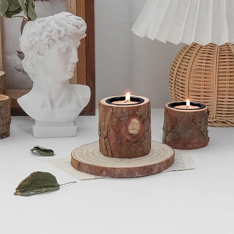 Creative Candlestick Holder Set, 36Pcs Mini Metal Candle Cups Aluminum Candelabra for Festive Decoration and Crafts