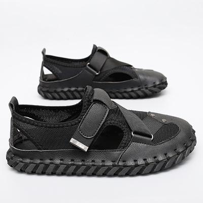 WAERTA Herresandaler Casual Nytt I Sommer Mote Tøfler Håndlaget Herre Strandsko Utendørs Fottur Lær Loafers Luksus Flate