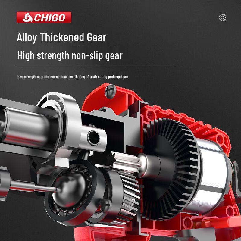 Chigo 20V Cordless Brushless 3-in-1 Rotary Hammer Drill CN plug (adapter included)