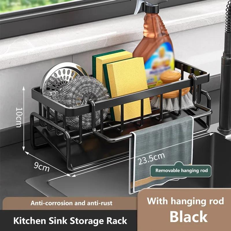 Storage Organizer Kitchen Accessories Shelf Drainer Kitchen Dishes Tableware Drainboard Rack Dish Acceesories Organization Sink