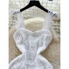 Socialite Style Women's Summer Lace Crocheted Sling Dress
