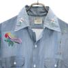 BIG MAC 70s vintage Long sleeve Chambray shirt M Blue PENN-PREST Men's Used
