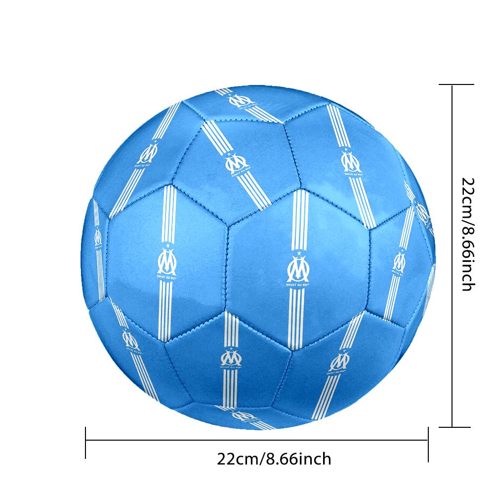 OMSoccer Ball Colorful All Ages Machine Stitched PVC Competition Ready Durable High-Bounce