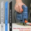 50/25PCS Contractor Jigsaw Blades Set with Storage Case, Assorted T-Shank Jig Saw Blades for Wood, Plastic and Metal Cutting
