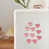 10pcs Heart Fridge Magnets Simple Cute Resin Magnet Decor Kitchen Home Office Whiteboard Note Holder Photo Clip Gift Decoration