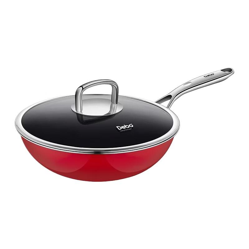 Debo Himalayan Ceramic-Steel 30cm Wok