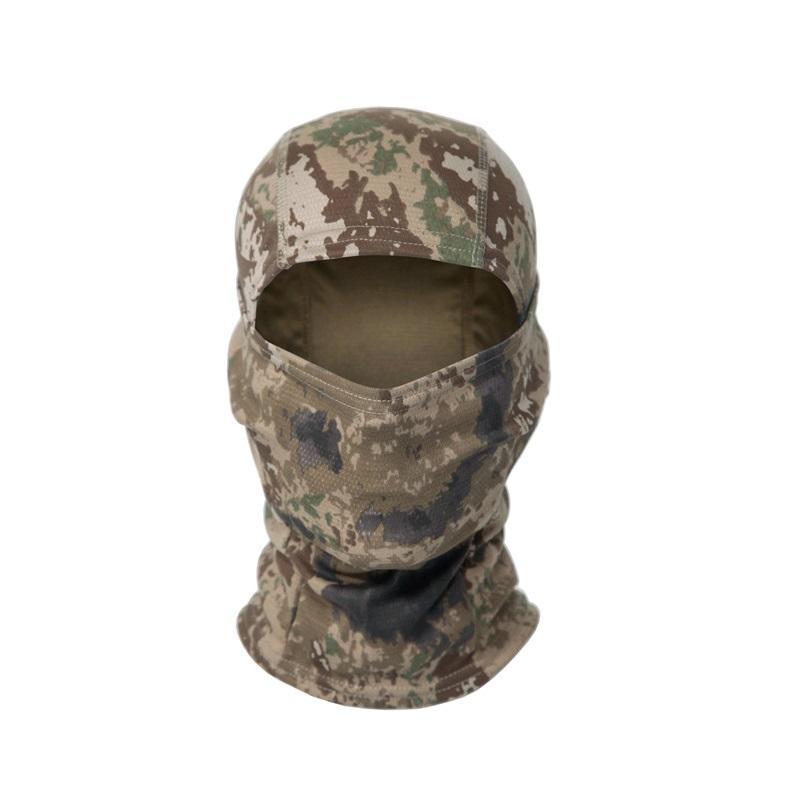 Camouflage Sturmhaube Radfahren Vollgesichtsmaske Outdoor-Sportarten Jagd Wandern Skimaske Motorradhelm Innenmütze