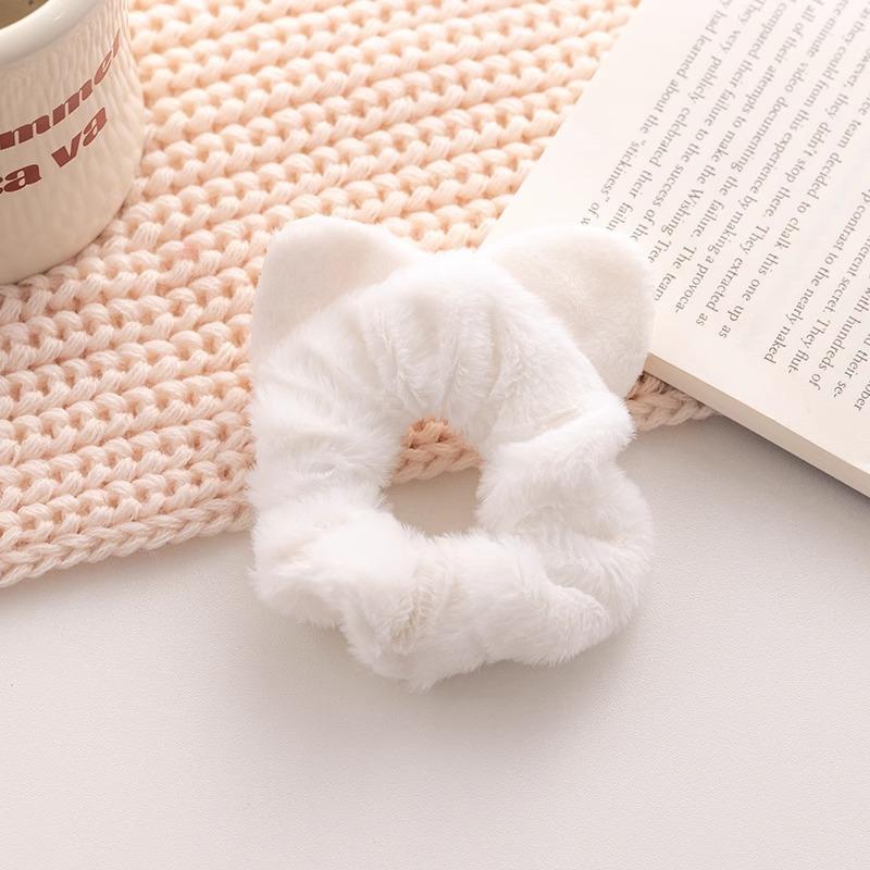 Katzenohren Plüsch Elastische Haarbänder Süße Haarseil Krawatten Mädchen Haarspangen Kinder Kawaii Kopfbedeckungen Kopfbedeckungen Kinder Haar-Accessoire