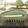 Household Hair Scalp Comb Portable Wet and Dry Brush Head , Green