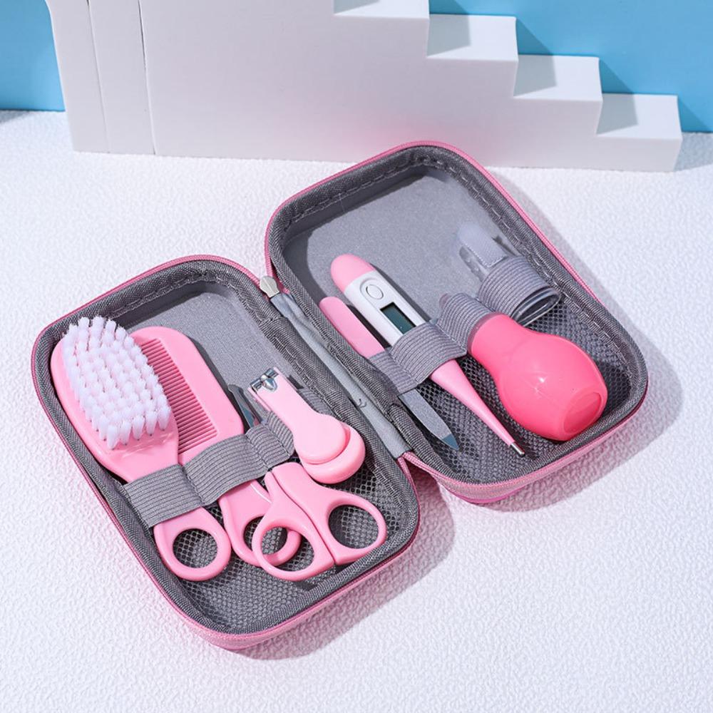 8pcs Soft Bristle Brush Baby Health Care Kit Material Safety Mother and Baby Care  Kids Health