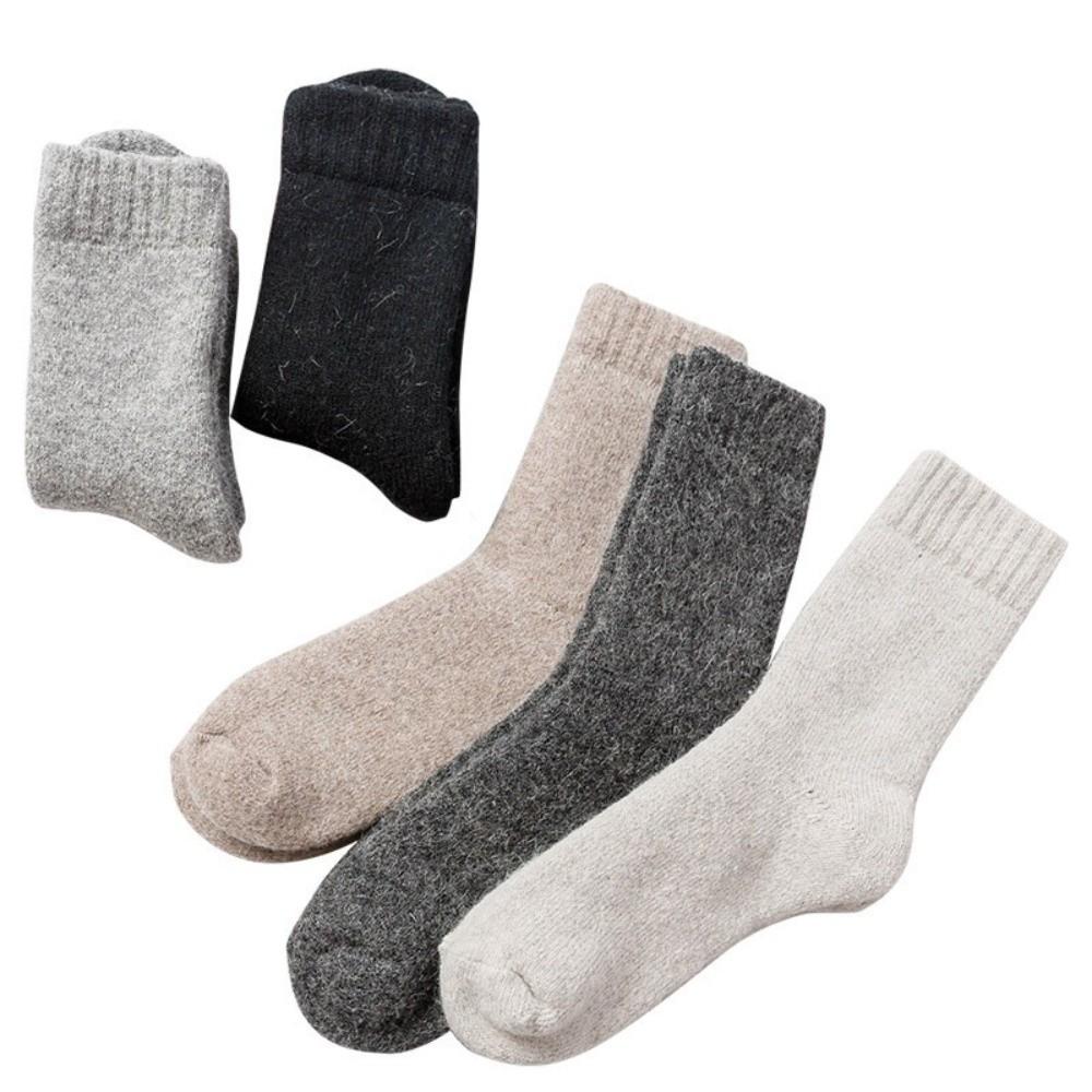 Solid Color Thermal Long Socks Breathable Stockings New Warm Socks  Winter
