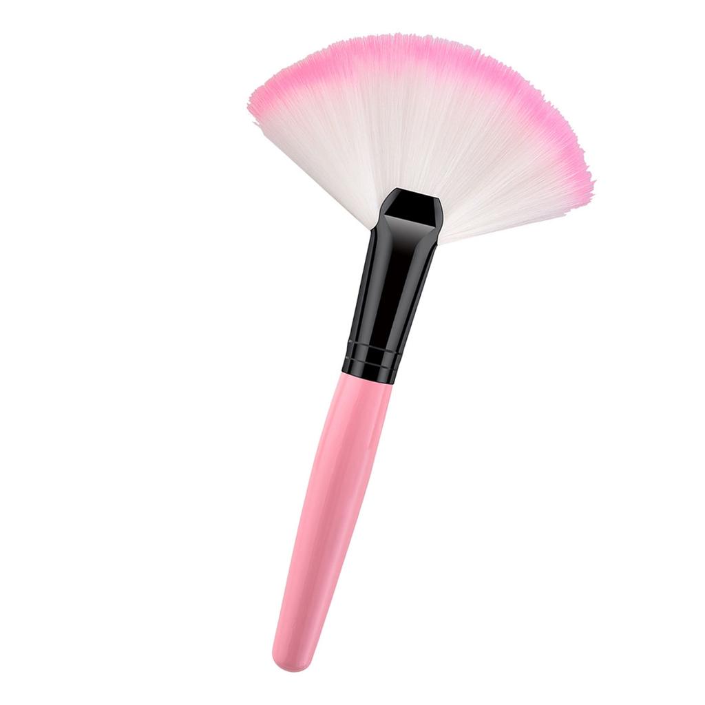 Synthetic Fiber Fan Makeup Brush For Women Travel Brushes Face Cosmetic Application Eyeshadow Brush Ergonomic Handle