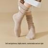 Women's Thickened Wool Socks: Warm Plus Velvet Mid-Calf Socks for Autumn, Winter, and Postpartum Sleep.