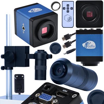 Rosfix Draco BLUE PRO 3-in-1 Microscope Set – 2MP FullHD Camera | 100x Lens | Aluminum Platform with Adjustment