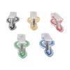 5PCS Mixed Color Piano Book Clips ABS Treble Clef Clips Music Page Clips  For Sheet Music Reading