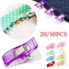 10/20/50PCS Sewing Clips Multipurpose Plastic Clips Fabric Clamps Quilting Sewing Craft Clamps Assorted Colors Binding Clips Paper