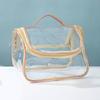 Waterproof PVC Cosmetic Bag Transparent Toiletry Wash Storage Organizer Clear MakeUp  Bag  Women