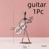 1piece Metal Puppet Playing Musical Instrument, Vintage Band Model, Living Room Desktop Decoration, Home Decoration
