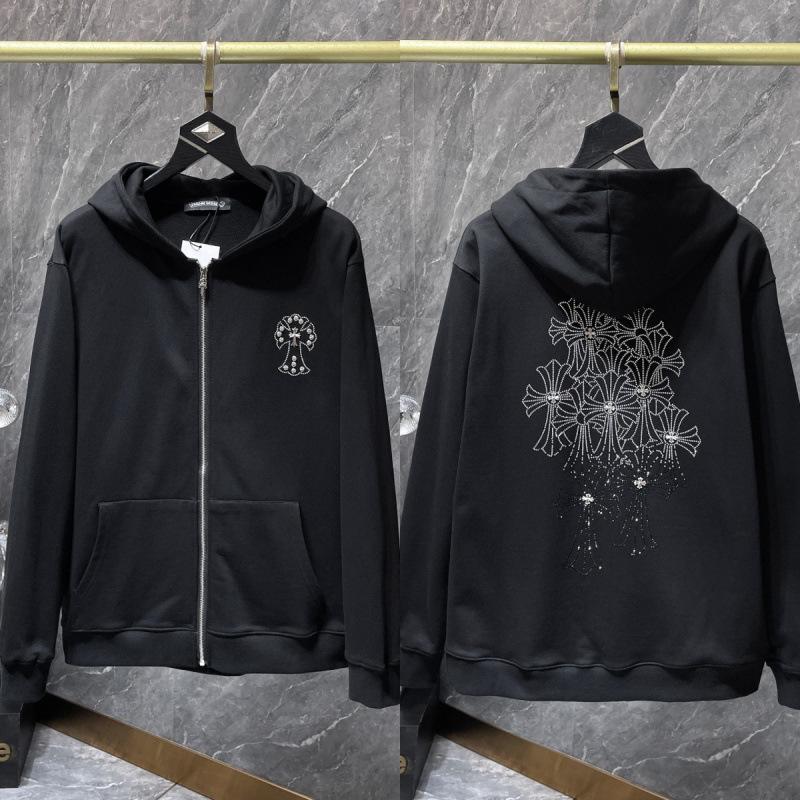 Hanorac cu Fermoar și Inimă Cromată și Cruce - Stil Casual Unisex 2025