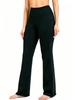 High Waist Slimming Flare Yoga Pants with Pocket - Women's Autumn/Winter Fitness Tummy Control