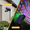 Solar Spotlights RGB LED Garden Lawn Projection Lamp Outdoor Waterproof Outside Ambiance Lighting for Patio Wall Parties Decor
