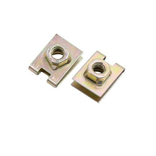 

uxcell Rivet Clips Metal Car Auto Door Panel Screws U-Shape 30pcs