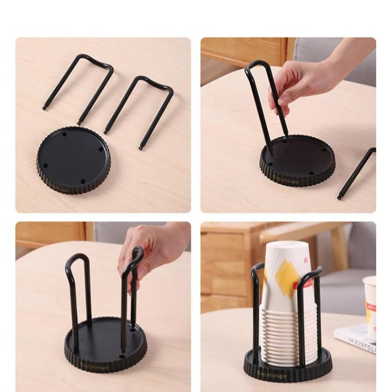 Suport de unică folosință pentru pahare de hârtie de uz casnic, suport de depozitare pentru pahare de hârtie de birou, potrivit pentru sufragerie, sală de mese și alte suporturi pentru pahare