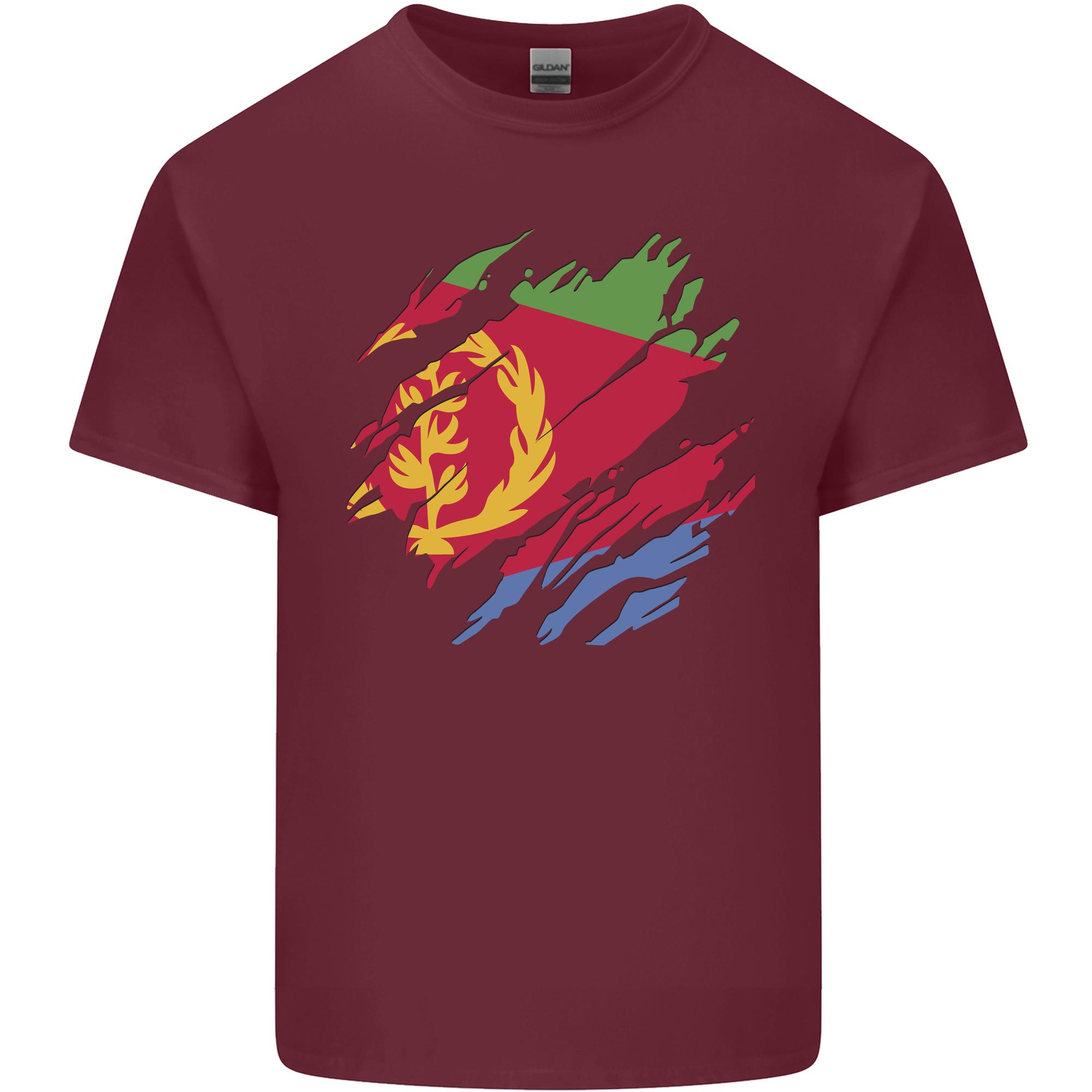 Torn Eritrean Flag Eritrea Flag Day Football Unisexs Light Cotton TShirt S