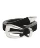DOFFJASON Suede Western Belt Black