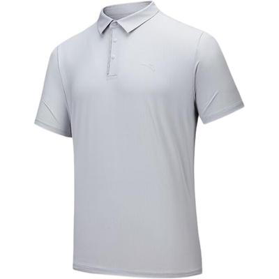 Polo Masculina Casual Confortável Versátil Respirável Cor Sólida Suave Tops 152537102-1