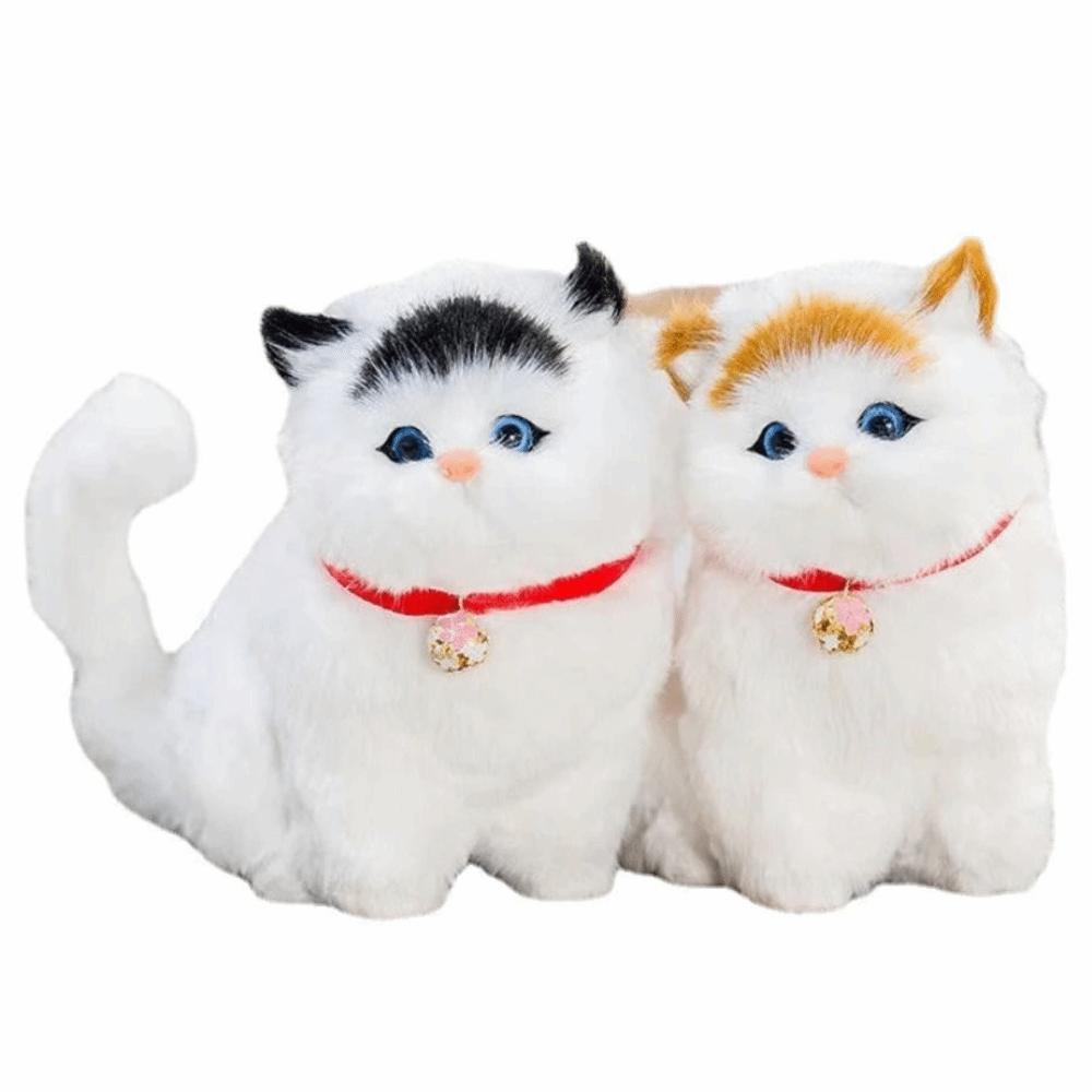 Flauschiges Simulations-Katzen-Stofftier Niedliche Kuscheltiere Puppe Valentinstagsgeschenke