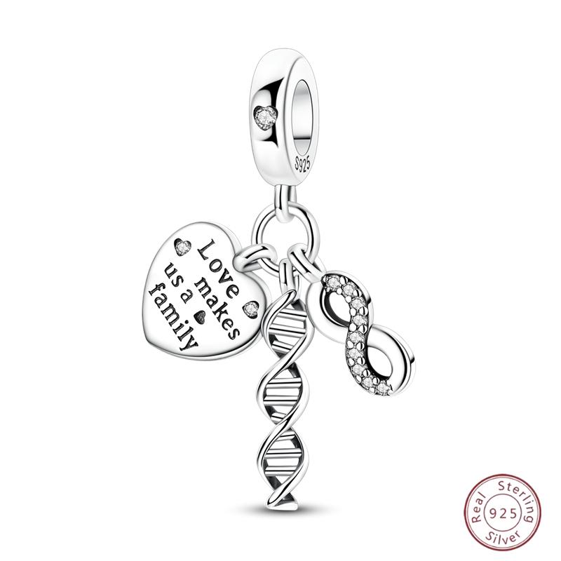 Charm Copper Pink Pendant Charm Fit Original Charm Bracelet Necklace Beads Diy Jewerlry Accessories