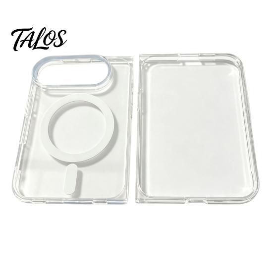Shockproof Acrylic Shell for IPhoneDuo Magnetic Slim Phone Protective Case 2026, Clear Anti-yellowing Cover Anti-fingerprint Skin with Non-slip Grip &