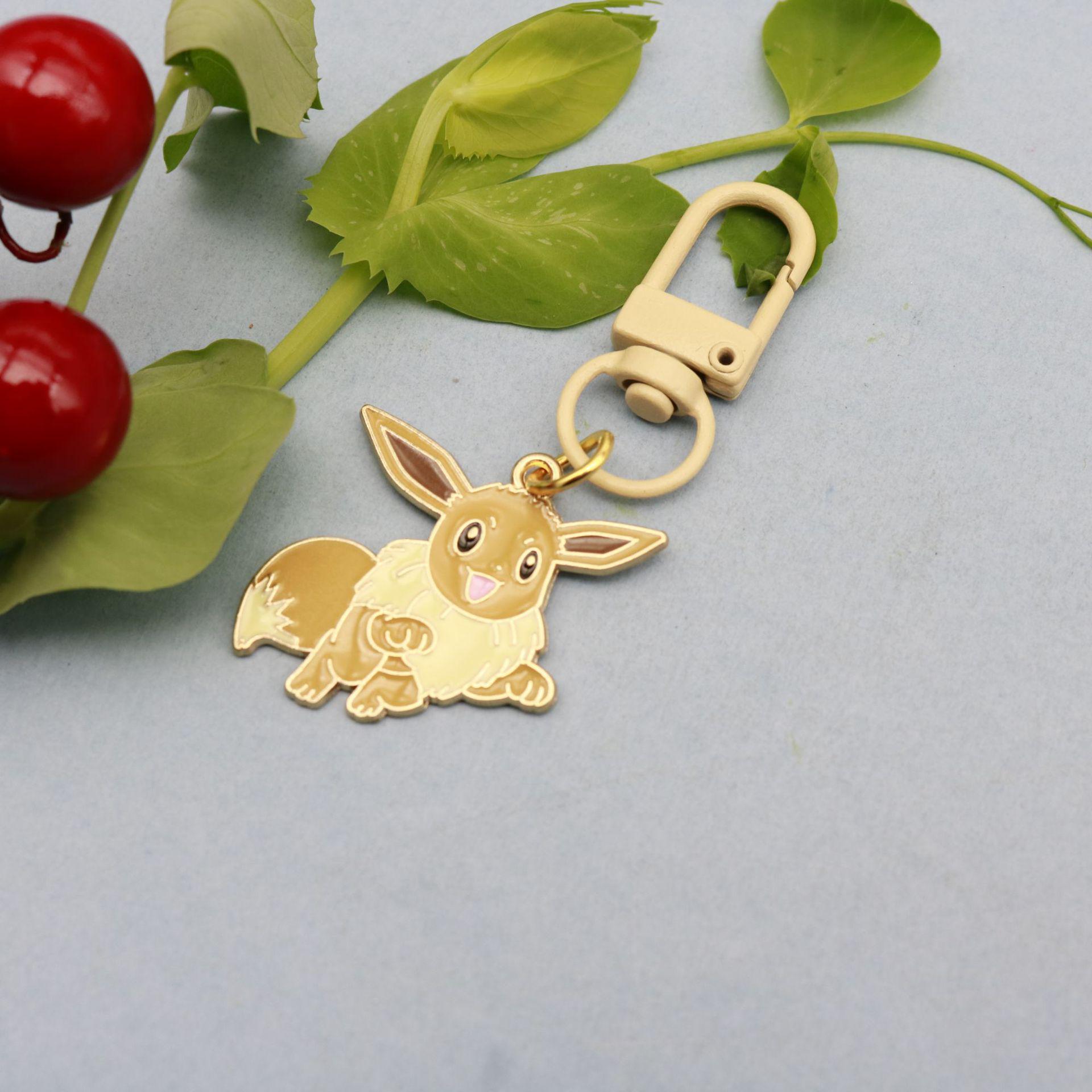 Pikachu & Psyduck Pokémon Keychain: Cute Cartoon Bag Pendant