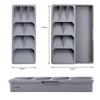 Upgraded plastic storage tray, adjustable cutlery organizer,cutlery drawer organizer with compartment slots/Cutlery Organizer