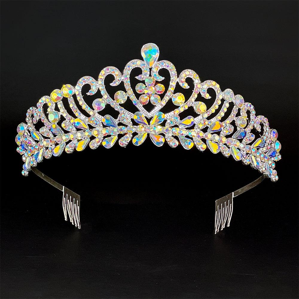 

New Crystal Diamond Bridal Wedding Banquet Headwear Wedding Headband Hair Accessory Performance Headwear Auto Show Crown