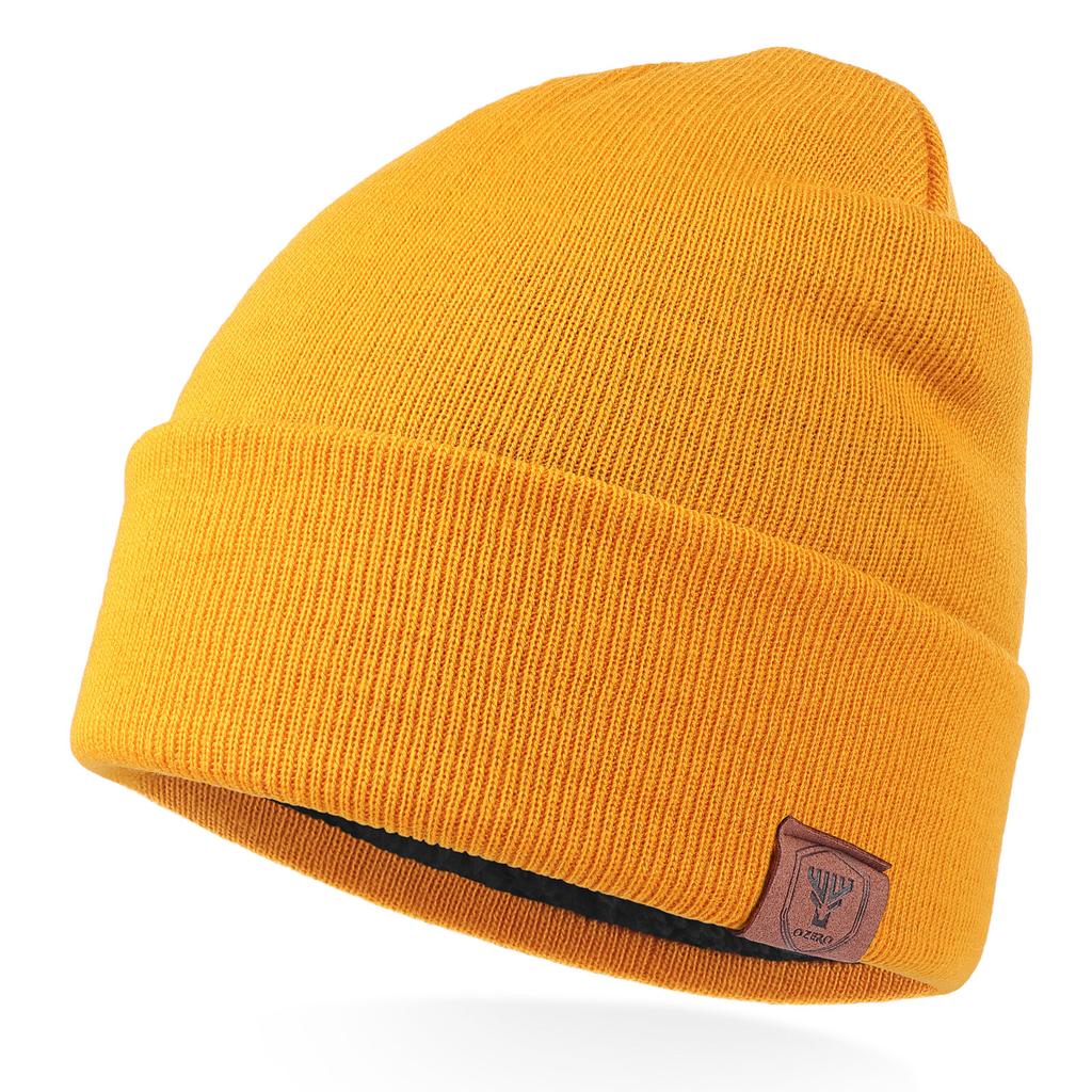 Knitted Hat Men and Women Outdoor Cycling Ski Windproof Wool Hat European and American Autumn and Winter Plus Velvet Warm Hat