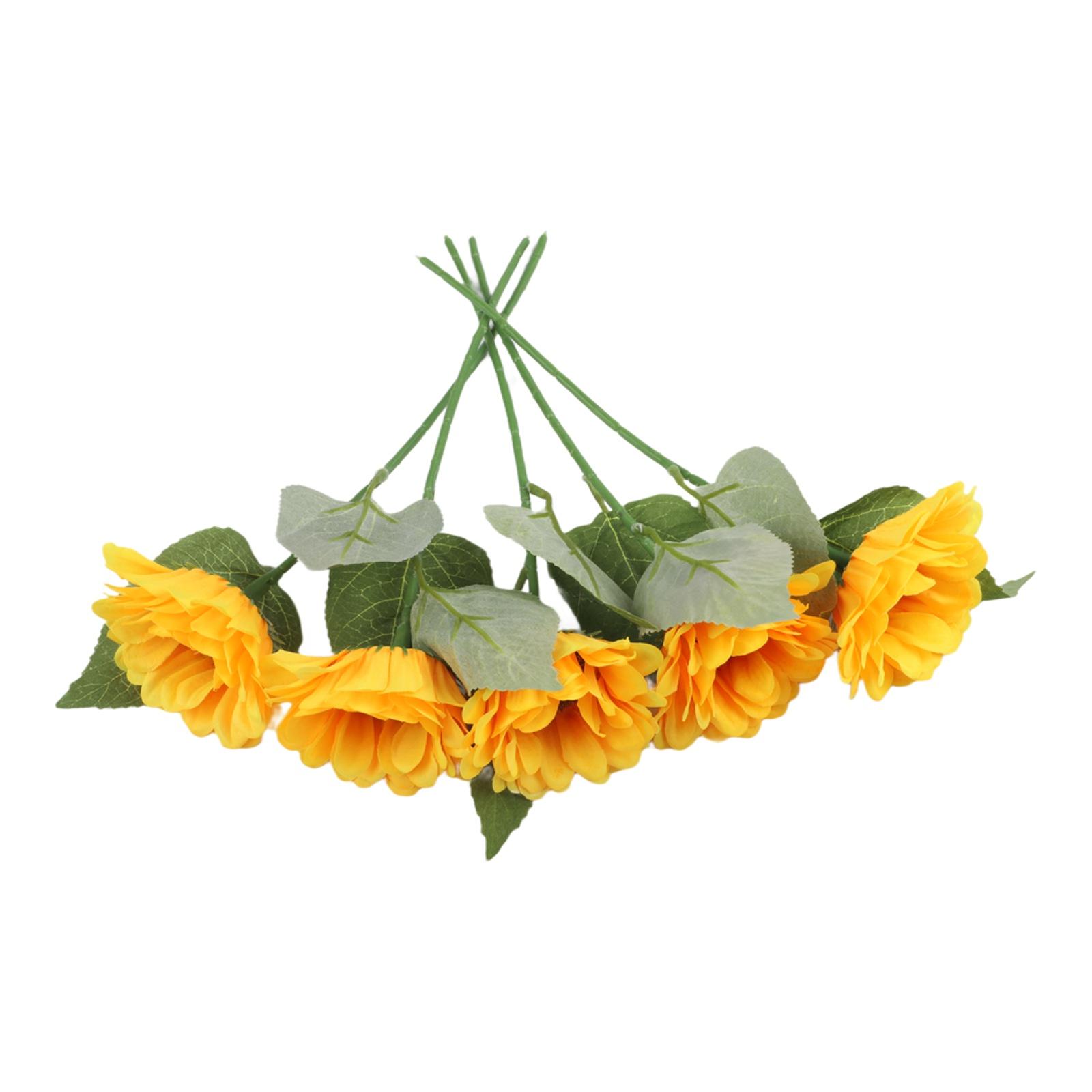 

For Vase Decoration Fake Sunflower Sunflower Centerpiece Vibrant Sunflower For Home Decor Wedding Flower Orange Low Maintenance China Mainland