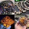 Natürliche Flammensteinperlen Yooperlite Sodalith Steinperlen 15" Strang Lose Zwischenperlen 4/6/8/10/12mm zur Schmuckherstellung DIY Armbänder Zubehör