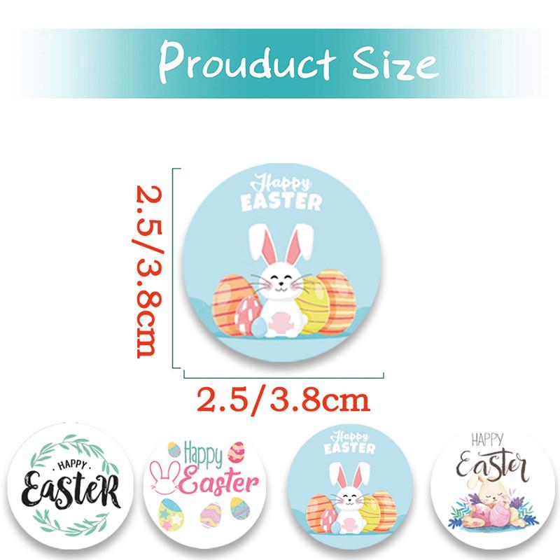 500 Naklejek Kreskówkowych Jajek Wielkanocnych - Urocze Samoprzylepne Naklejki DIY dla Dzieci
